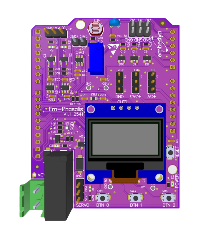 EmPhasalis, BSP geliştirme eğitimi kapsamında kullanılan gömülü sistem geliştirme kartı
