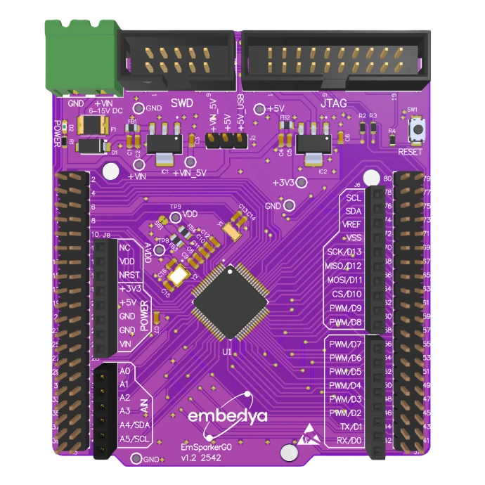 EmSparkerG0, BSP geliştirme eğitimi kapsamında kullanılan gömülü sistem geliştirme kartı